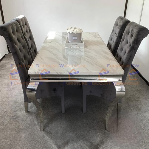 White marble chrome - white,