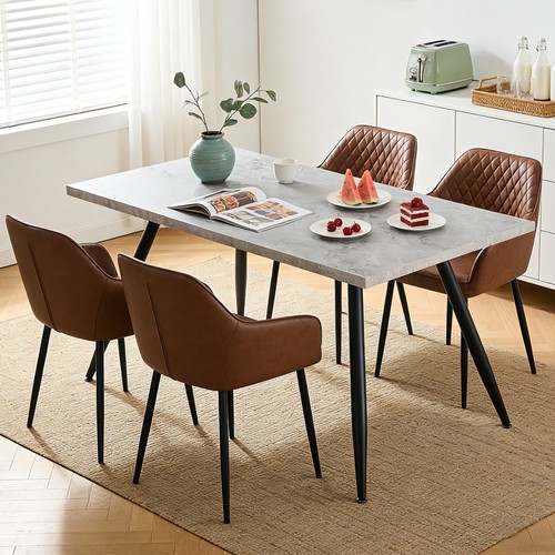 Dining table chairs set - table,