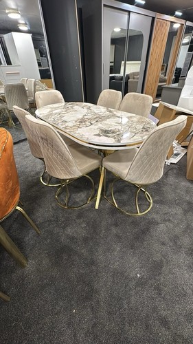 Luxury marble effect - marble, dining