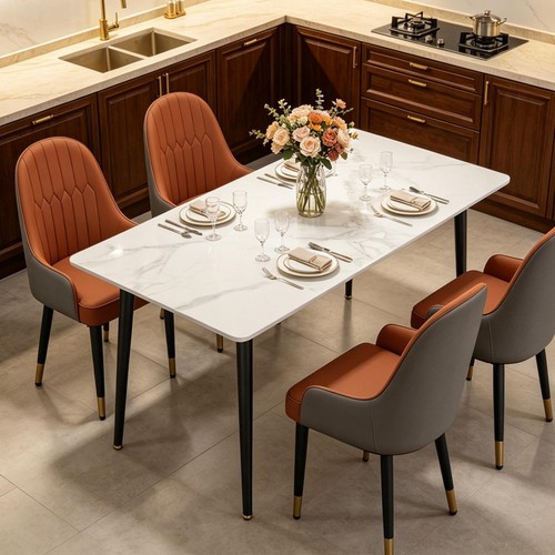 Solid marble dining table - solid, and