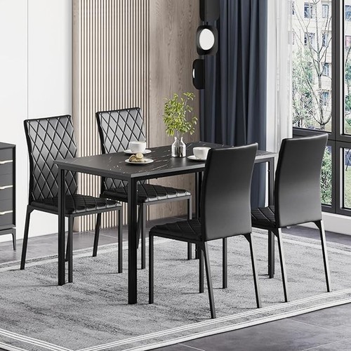 Dining table and chairs - and, of