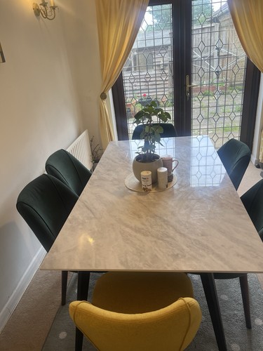 Solid marble dining - solid, with