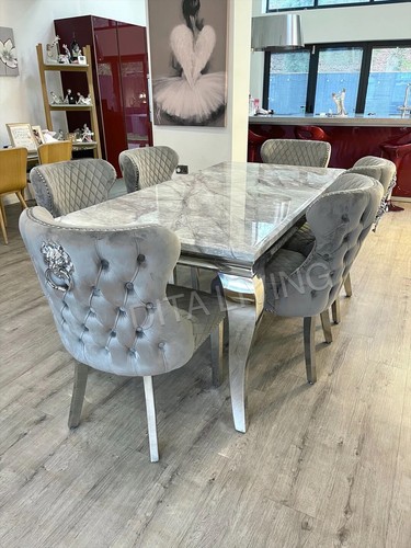 Marble dining table 6 - dining,