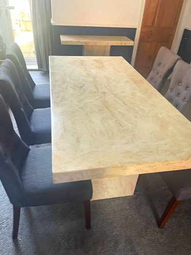 Marble dining table - marble,