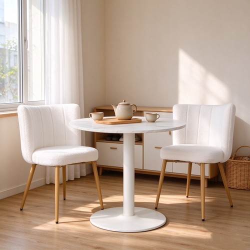 Round marble dining - marble,