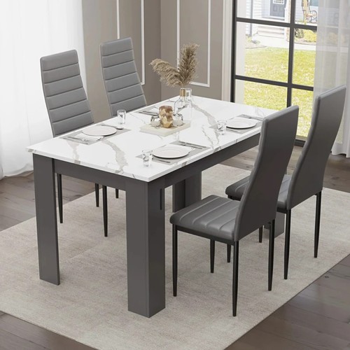 White marble seater - marble, dining