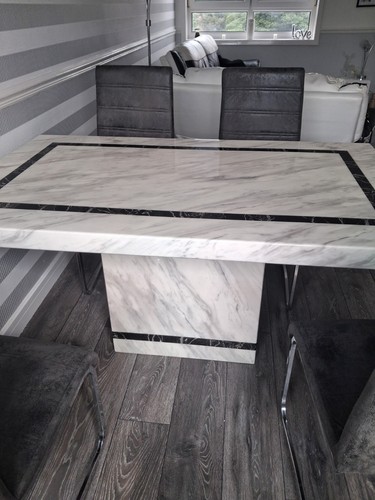 Stunning marble dining room - marble,