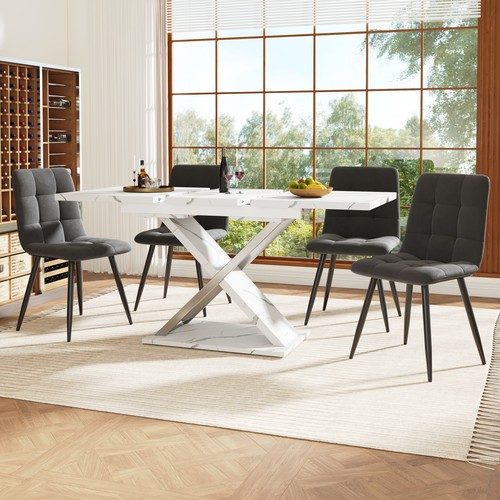 Extendable dining table - table, &