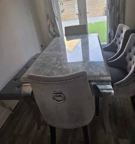 Grey marble louis - grey,