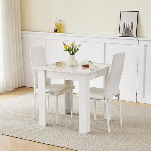 Square dining table set - dining, 2