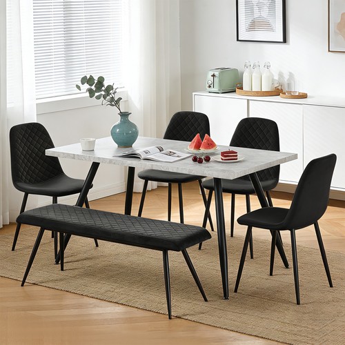Marble effect dining - dining, table