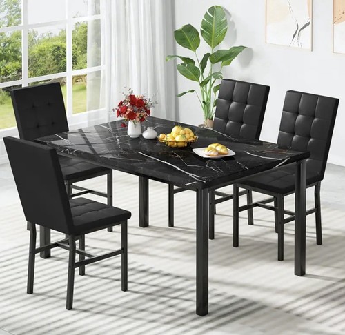 Black friday faux marble - black,