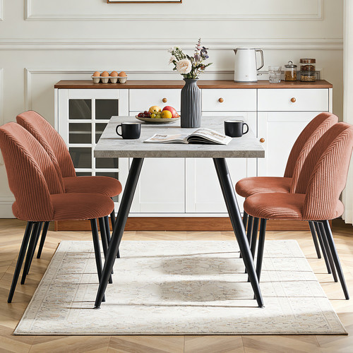 Dining table and chairs - and,
