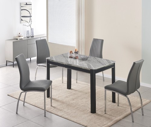 Dining table set grey - table,