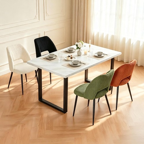 Marble effect wooden table - effect,