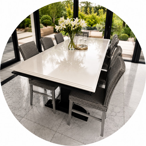 Luxury heavy marble dining - luxury,