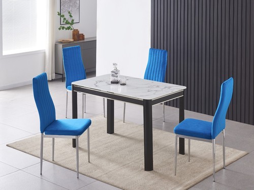 Dining table set white - set,