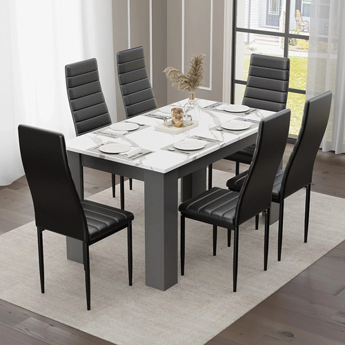 Wooden dining table set with - wooden,