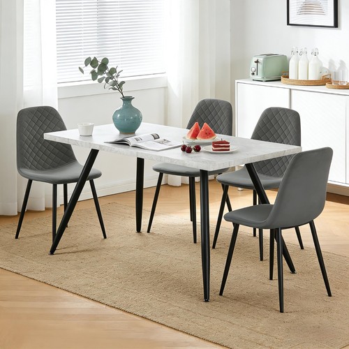 Dining table set grey - table, set,grey