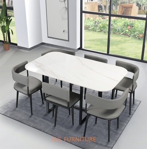 Marble ceramic dining table - marble,