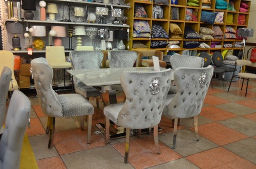 Ceramic dining table set - table,