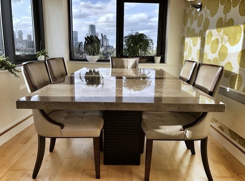 Italian marble dinning table - italian,